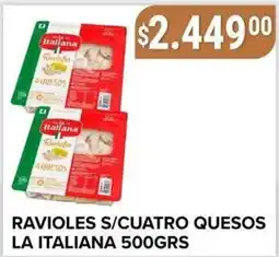 Supermercados Mayor La italiana ravioles s/cuatro quesos oferta