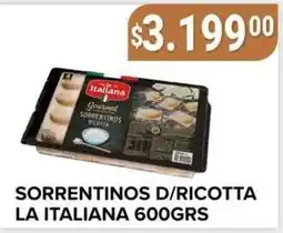 Supermercados Mayor La italiana sorrentinos d/ricotta oferta
