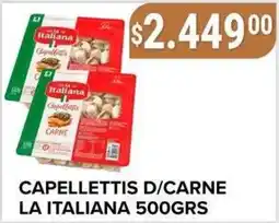 Supermercados Mayor La italiana capellettis d/carne oferta