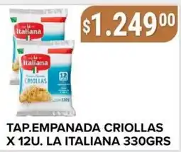Supermercados Mayor La italiana empanada criollas oferta