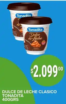 Supermercados Mayor Tonadita dulce de leche clasico oferta