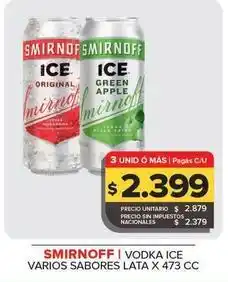 Carrefour Maxi Smirnoff - vodka ice oferta