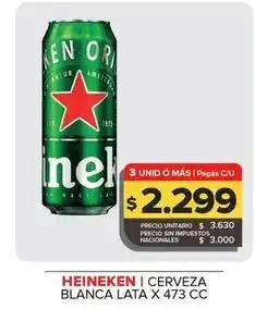 Carrefour Maxi Heineken - cerveza blanca oferta