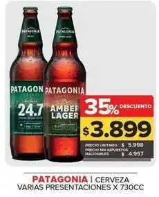 Carrefour Maxi Patagonia cerveza varias presentaciones oferta