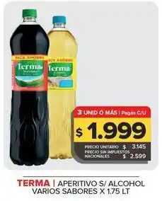 Carrefour Maxi Terma - aperitivo s/ alcohol oferta