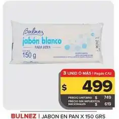 Carrefour Maxi Bulnez - jabon en pan oferta