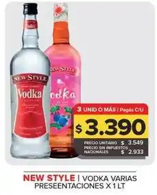 Carrefour Maxi New style - vodka oferta