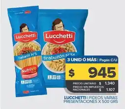 Carrefour Maxi Lucchetti - fideos oferta