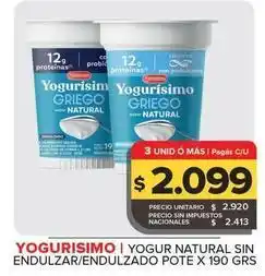 Carrefour Maxi Yogurísimo - yogur natural sin endulzar/endulzado oferta