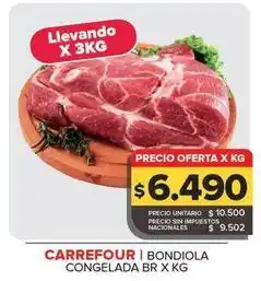 Carrefour Maxi Carrefour - bondiola congelada oferta