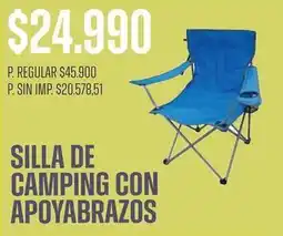 Supermercados Vea Silla de camping con apoyabrazos oferta