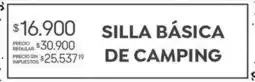 Jumbo Silla básica de camping oferta