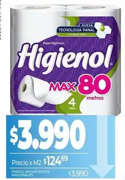 La Anonima Higienol - papel higi00enico max 80 oferta