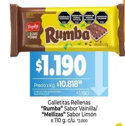 La Anonima Bagley - galletitas rellenas rumba oferta