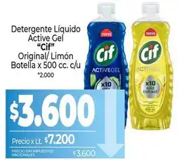 La Anonima Cif - detergente líquido active gel oferta