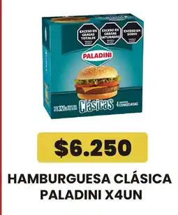 Autoservicio Capo Paladini hamburguesa clásica oferta