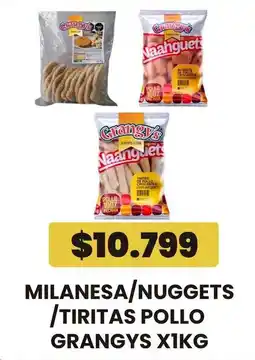 Autoservicio Capo Grangys milanesa/nuggets/tiritas pollo oferta