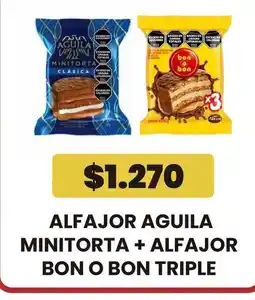 Autoservicio Capo AlfaJOR Aguila minitora + alfaJOR bon o bon triple oferta