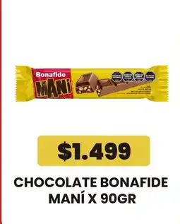 Autoservicio Capo Bonafide chocolate maní oferta