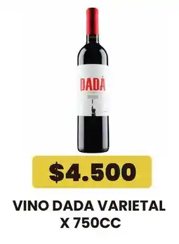 Autoservicio Capo Dada vino varietal oferta