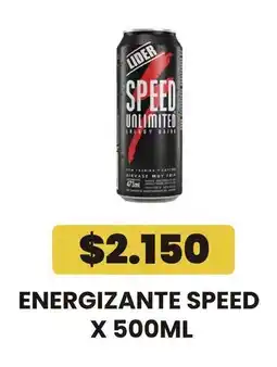 Autoservicio Capo Lider energizante speed oferta