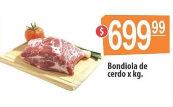 Autoservicio Capo Bondiola De cerdo x kg. oferta