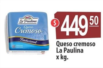 Autoservicio Capo La Paulina Queso cremoso x kg. oferta