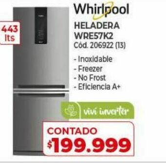 Naldo Lombardi Heladeras whirlpool oferta