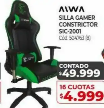 Naldo Lombardi Silla gamer constrictor oferta