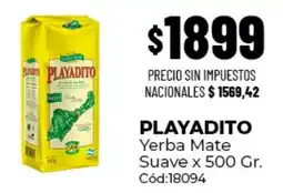 Diarco Playadito yerba mate suave oferta