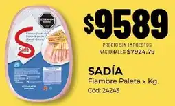 Diarco Sadia fiambre paleta oferta
