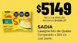 Diarco Sadia lasagna mix de queso oferta
