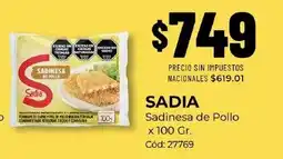 Diarco Sadia sadinesa de pollo oferta