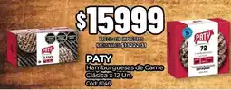 Diarco Paty hamburguesas de carne clásica oferta