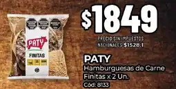 Diarco Paty hamburguesas de carne finitas oferta