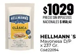 Diarco Hellmann's mayonesa d/p oferta