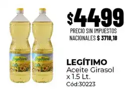 Diarco Legítimo aceite girasol oferta