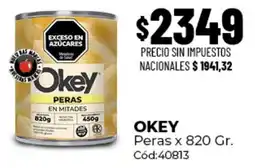 Diarco Okey peras en mitades oferta