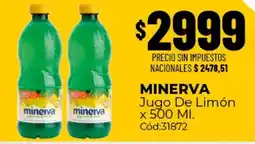 Diarco Minerva jugo de limón oferta