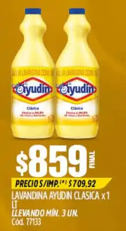 Supermercados Yaguar Ayudin lavandina clasica oferta