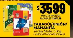 Diarco Taragui/unión/mañanita yerba mate oferta