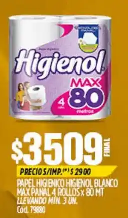 Supermercados Yaguar Higienol papel higienico higienol blanco oferta