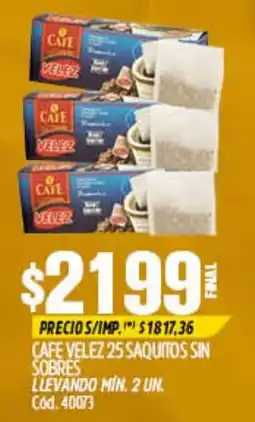 Supermercados Yaguar Cafe velez oferta