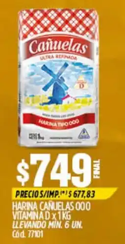 Supermercados Yaguar Cañuelas harina tipo 000 oferta
