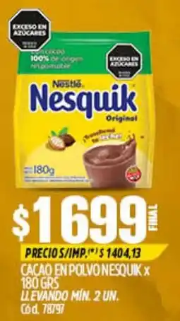 Supermercados Yaguar Nestlé Nesquik Original oferta