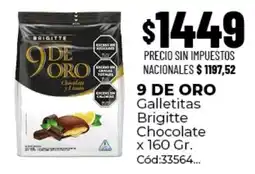 Diarco Brigitte 9 de oro galletitas chocolate oferta