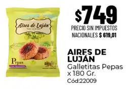Diarco Aires de Luján galletitas pepas oferta
