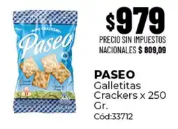 Diarco Paseo galletitas crackers oferta