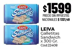 Diarco Leiva galletitas sandwich oferta