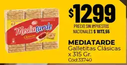 Diarco Mediatarde galletitas clásicas oferta